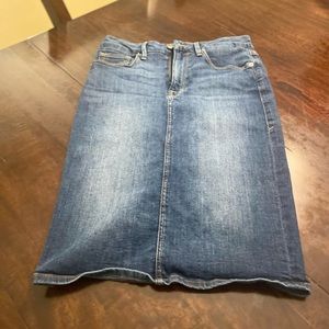 Good American denim pencil skirt